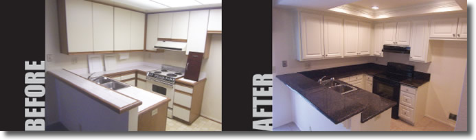 Kitchen Refacing Before and After